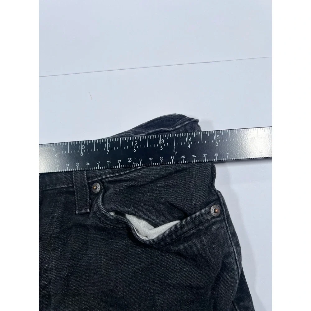 Levi's 511 Slim Fit Mens 32x32 Black Denim Stretch Casual Jeans 0672